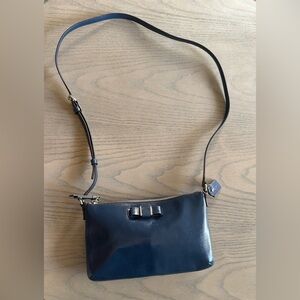 Coach Darcy Bow East West Crossbody Bag – Royal Blue Leather, Silver Hardware